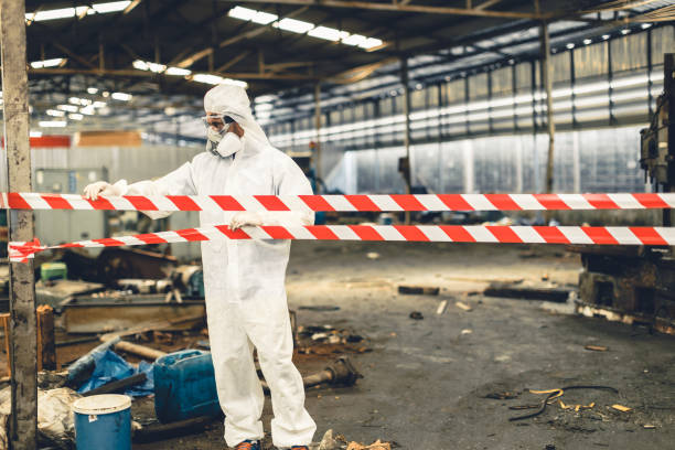 Professional Drug Lab Cleanup technician working in Orlando, FL